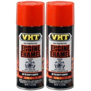 VHT High Temp Paint VHTSP123 (2-PACK); Engine Enamel 11oz Chevy Orange 550°F - Picture 1 of 1