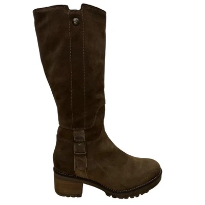 Bos & Co Women’s Rusty Brown Suede Waterproof Major Block Heel Boots Size 42 - Image 1 of 4