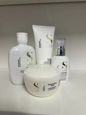 Alfaparf Semi Di Lino Diamond Illuminating Shampoo, Conditioner, Mask & Leave-in - Image 1 of 2