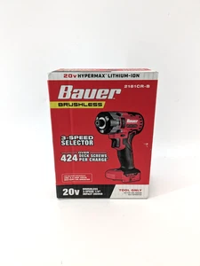 Bauer 2181CR-B 20V Brushless 3 Geschwindigkeiten 1/4" Schlagschrauber Lithium Ionen - Bild 1 von 7