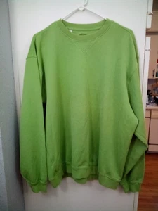 Cutter Buck Mens Crew Neck Pullover Sweatshirt XL Lt. Green Heavy Sporty Casual - Picture 1 of 8