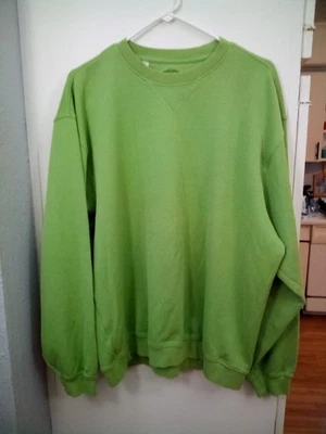 Cutter Buck Mens Crew Neck Pullover Sweatshirt XL  Lt. Green Heavy Sporty Casual - Image 1 of 4