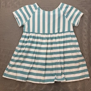 Hanna Andersson Striped Blue and White Kids Top ~ 140/10 - Picture 1 of 9