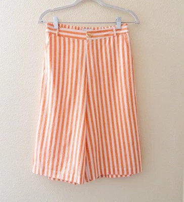 Pantalones cortos a rayas anaranjadas Lost + Wander para mujer talla pequeña nuevos con etiquetas Foto 1 de 4