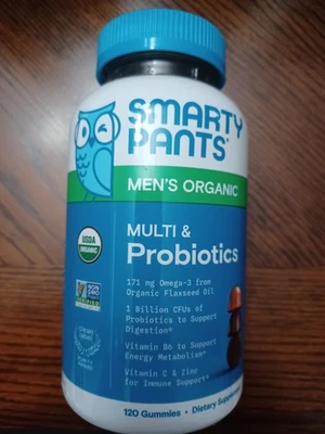 SmartyPants Multivitaminas Orgánicas Para Hombre 120 Ct Gomitas No OGM Deliciosas 4/26 Foto 1 de 4