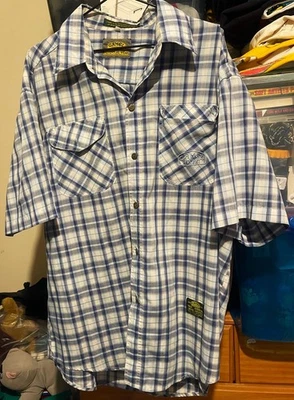 VINTAGE Camel Trophy Shirt Button Up Mens  Adventure Wear Outdoor Camp SIZE XXL - image 1 of 4