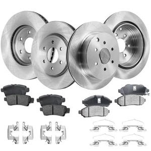 Front and Rear Brake Disc Rotor and Pad For 2005-2012 Nissan Pathfinder Ceramic - Picture 1 of 12