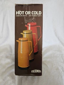 Vintage 1975 Thermoskanne heiß & kalt Kaffee Servier Karaffe gelb 36 Unzen 6 Tassen im Karton - Bild 1 von 17