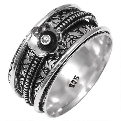 Joias de prata feitas à mão Spinner Anxiety "10" - Imagem 1 de 4