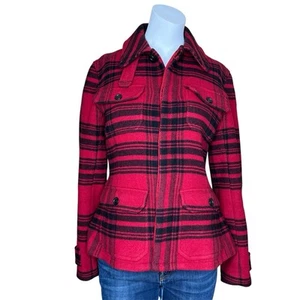Polo Ralph Lauren giacca donna misto lana check Annabel taglia 4 nuova senza etichette - Foto 1 di 16