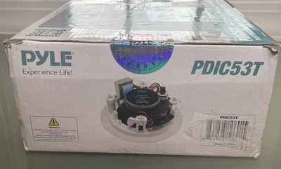 Pyle 5.25" ABS In-Wall/In-Ceiling 70V Transformer Speaker (300W) Wired OPEN BOX - Image 1 of 3