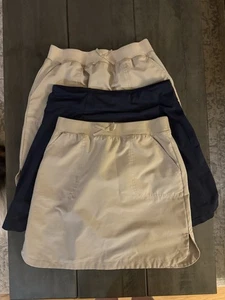 Girls Skirt Lot Khaki And Navy Athleta Girl Schoolwear - Picture 1 of 3