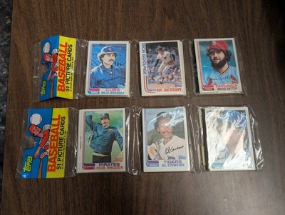 (2)1982 Topps Baseball Unsearched Rack Packs sealed new Stargell Gossage Sutter - Image 1 of 2