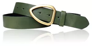 FRONHOFER Damengürtel 3,5 cm echt vergoldete, mattierte Schnalle, echt Leder - Bild 1 von 24