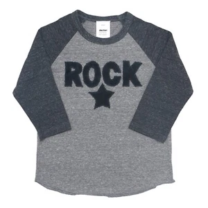 NEW DECLAN Boys JERSEY Rock Star Long Sleeve Shirt Gray SIZE 4 Toddler MEDIUM - Picture 1 of 3