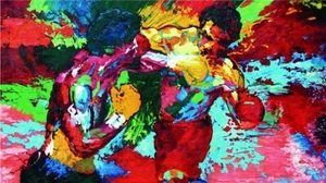 Rocky Balboa vs Apollo Creed Canvas Giclee Art Print 11"x17" GLOSS FINISHED! - Picture 1 of 4