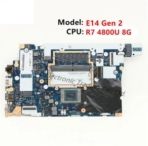 For Lenovo ThinkPad E14 Gen 2 20T6 20T7 Motherboard R7 4800U RAM 8G AMD - Picture 1 of 5