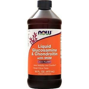 Glucosamina y condroitina líquidas Now con MSM Citrus 16 fl. oz Foto 1 de 1