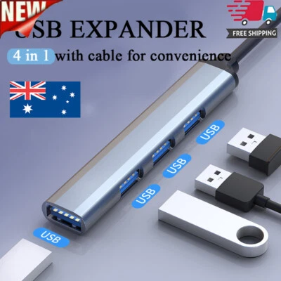 Adapter USB C HUB Type C 4 Port High Speed Multi USB Splitter PC Laptop Macb 」 - Image 1 of 4