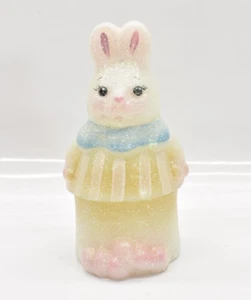 Caja de baratijas Fenton Standing Bunny pintada a mano firmada - Imagen 1 de 5