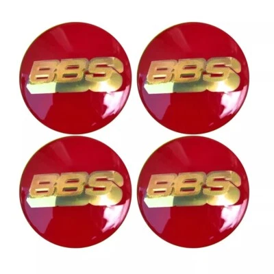 4x 70mm Für BBS Rot-Gold Logo Nabendeckel Emblem Felgendeckel Aufkleber Auto - Bild 1 von 3