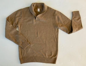 Gymboree Holiday Shine Hombres XL Dad Mezcla de Lana Cuello de Chal Beige - Imagen 1 de 1