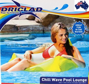 Aus Qlty DRICLAD Inflatable Pool Sofa Lounge Swimming Pool Ride On Float-Gr8 Fun - Picture 1 of 1
