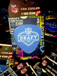 5 RARI 2019 NFL Draft Nashville TN souvenir 2 lati lattine refrigeranti Koozies - Foto 1 di 2