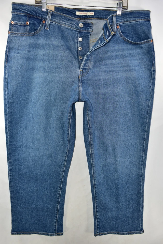 Levi's Premium Women Wedgie Straight Fit High Rise Jeans Blue 22.5