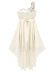 Kids Girl One-Shoulder Flower Dress Chiffon Prom Ball Party Pageant Gowns Outfit - Picture 1 of 72