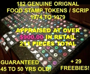 211 Ficha Cupones Alimento PUERTO RICO USDA Food Stamp Set Lote 1974 - 1979 - Imagen 1 de 12