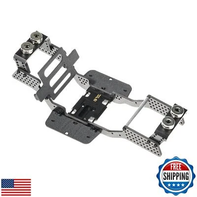 RampCrab Carbon Fiber Chassis Kit for SCX24, 7° Angled Skid, LCG Chassis Kit  - Image 1 of 4
