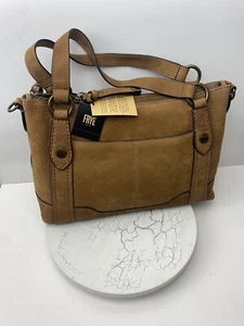 FRYE DB1242 Melissa Washed Brown NUBUck /suede Care Tote Shoulder Hand Bag New - Picture 1 of 10