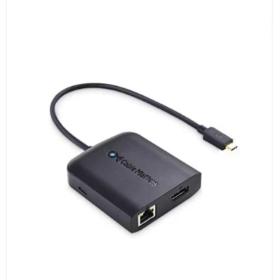 Cable Matters USB-C Hub 8K DisplayPort, Ethernet, USB 2.0, 100W PD - Image 1 of 4
