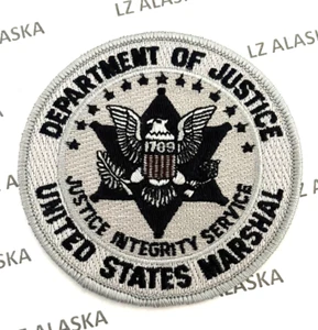 U.S. Marshal (USMS) LOGO 3,5" PATCH (PD12) GRAUE FARBE - Bild 1 von 3