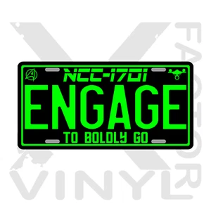 Star Trek Engage Custom Metal License Plate enterprise 14 options FREESHIP! - Picture 1 of 27