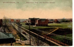 Swarthmore Vorbereitung und Grammer Schulen Swarthmore PA POSTKARTE - Bild 1 von 1