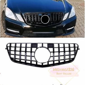Black For Mercedes Benz W212 E-Class GTR Style Front Grille Sedan / Wagon 10-13