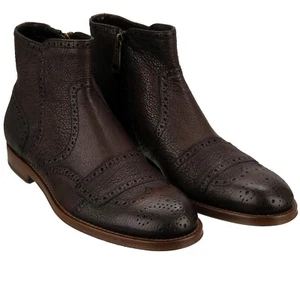 DOLCE & GABBANA Classic Leather Boots Shoes Brown 39.5 UK 5.5 US 6.5 - Picture 1 of 8