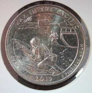 2019 W Guam War in the Pacific quarter, Low mintage, circulated #3 of 5 in 2019 - Picture 1 of 3