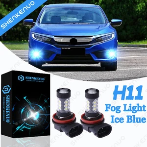 For Honda Civic 2016 - 2018 2019 2x H11 LED Fog Lights Beam Bulbs 8000K Ice Blue - Picture 1 of 10