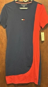 TOMMY HILFIGER Woman’s T-shirt dress size Medium New W/ Tags Fitted - Picture 1 of 11
