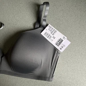 H&M HM Bra Women 36D Gray No Underwire NWT 🌸 - Picture 1 of 8
