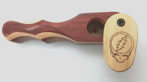 GREHATLY DEAD STEAL YOUR FACE HARDWOOD RAUCHPFEIFE mit SCHWENKDECKEL HERGESTELLT IN USA - Bild 1 von 3