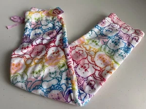 Women’s Sz S CARE BEARS Pajama Pants Sleep Lounge Fleece Soft Cloud Co Rainbow - Picture 1 of 11