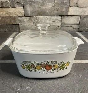 Vintage Corning Ware La Marjolaine, Spice of Life A-3-B 3 Liter w/Lid Rare - Picture 1 of 11