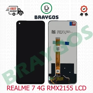 Ricambio per OPPO Realme 7 4G RMX2155 LCD Touch Screen Display Assemblaggio Nero - Foto 1 di 3