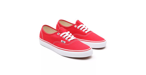 VANS AUTHENTIC SHOES RED (MENS US 4 WOMEN US 5.5 UK 3) RRP £57.00