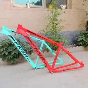 Aleación de Aluminio 17 19 Pulgadas MTB Azul Rojo Bicicleta de Montaña Discos Freno Cuadro de Bicicleta - Imagen 1 de 22