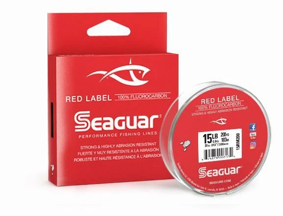 Seaguar Red Label Fluorocarbon Freshwater & Saltwater Fishing Line 175-200 Yards - Image 1 of 1